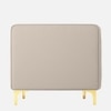 Texude Velvet 1 Seater Sofa in Cream Colour