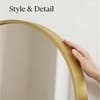 The Artment Vista Gold Arch Frame Unbreakable Floor Mirror For Home (150 X 40 CM)