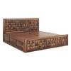 Keaton Sheesham Wood King Size Bed Box Storage Provincial Teak Finish (72 x 78 inches)