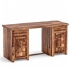 Albany Sheesham Wood Study Computer Table In Natural Teak Finish