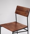 Bunder Solid Wood Dining Chair In Dark Brown Finish