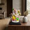 Devotional Vrindavan Melody Krishna Statue in White Colour