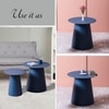 Blue Iron Side Table in  Finish - Set of 2