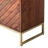 Loga Solid Wood Sideboard in Honey & Gold Finish