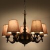 Devansh Gold Antique Wall Mounted Lamp With Beige Jute Shade