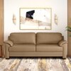 Farina 3 Seater Premium Italian Leather Sofa In Ecru