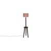 Fiona Grey Cotton Shade Floor Lamp