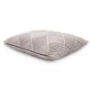 Danube Bright Silver Decorative Cushion Cover 16 x 16 Inches