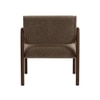 Citrus Boucle Fabric Arm Chair in Brown