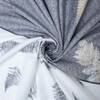 Grey And White Floral Cotton 400 Tcflat Super King Size Bedsheet With 2 Pillow Covers