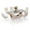 Paloma 8 Seater Spanish Ceramic Dining Table with Tulip Dining Chair