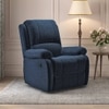 Lebowski Fabric One Seater Manual Recliner in Cobalt Fabric Colour