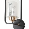 Eliante Modern Wall Lights Mild Steel, Glass & Glass Material Brown, Gold & White Finish