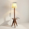 Claude Beige Jute Floor Lamp with Beige Jute Base