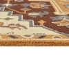 Presto Gold Traditional Hand Tufted Wool Carpet 5X7 Feet