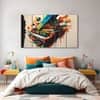 The Castle Decor Music Art Wall Painting Wooden Framed Digital Painting 27x48 Inch (Style 1)
