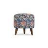 Aria Solid Wood  Ottomon in  Blue Colour