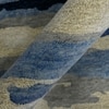 Maleah Navy Abstract Hand-Tufted Viscose 10X8 Feet Carpet