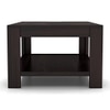Striado Rectangular Solid Wood Coffee Table In Mahogany Finish