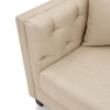 Windsor Essential 3 Seater Fabric Sofa in Pearl Colour