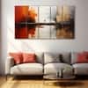 The Castle Decor Abstract Art Wall Painting Wooden Framed Digital Painting 27x48 Inch (Style 28)
