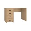 Casablanca Study Desk with 4 Handle Less Drawers in Canadian Maple Coffee Walnut Colour