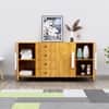 Hexa Red Multipurpose Storage Cabinet With 4 Drawer 3 Door in Giant Wood Colour