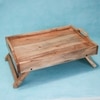 Ireka Homes Snackrack 2 Tier Acacia Wood Serving Stand