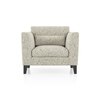 Lewis 1 Seater Fabric Sofa In Monochrome Paisley Colour