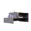 Hexa Engineered Wood Modern Center Table For Living Room In Slate Grey