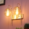 Eliante Modern Wall Lights Mild Steel & Glass Material Gold & Champaign Finish