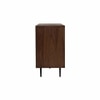 Scandinavian Hutto Large Sideboard Walnut Finish