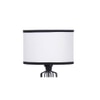 Colt Multicolour Fabric Floor Lamp with Black Iron Base