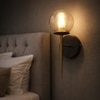 Eliante Modern Wall Lights Mild Steel & Glass Material Brown, Gold & Champaign Finish