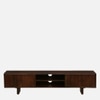 Tivaro Solid Wood TV unit In Rustic Teak Finish