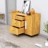 Hexa Red Multipurpose Storage Cabinet With 3 Drawer 2 Door in Giant Wood Colour