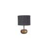 Sara Grey jute & solid wood table lamp