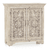 Anokhi Solid Wood Sideboard In Rustic White Finish