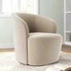 Aron Fabric Accent Chair in Cream Colour