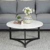 Verona Marble Coffee Table In Black Finish