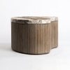Norweg Solid Wood Coffee Table In Dark Walnut Finish