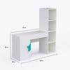 Joy Ride Study Table In White & Teal Colour