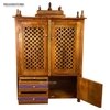 D'Dass Honey Finish Solid Sheesham Wooden Temple For Pooja