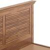 Tuscany Solid Wood King Size Non Storage Bed In Latin American Teak Finish
