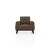 Granada Premium 1 Seater Fabric Sofa in Truffle Beige Velvet Colour