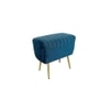 Abigail Metal  Pouffe Blue Colour
