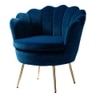 Melta Fabric Accent Chair in Blue Colour