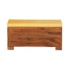 Liliana Shoe Rack With Seating In Honey Oak Finish
