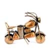 Desert Art Metal Handpainted Golden Bike Pen Stand
