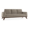 Granada Premium 3 Seater Fabric Sofa in Mist Brown Colour